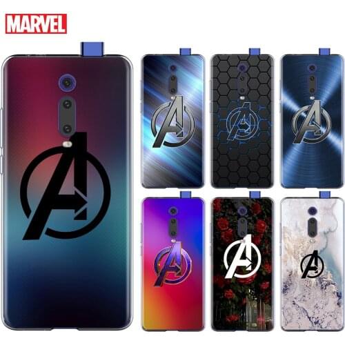 Marvel Avengers Logo Marble For Xiaomi Redmi 9I 9T 9A 9C 9 Prime 8A 8 7A 7 6A 6 5 5A 4X PRO Plus Transparent Soft Phone Case