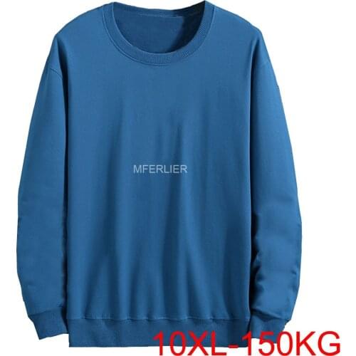 Spring Autumn Men Hoodies 10XL Bust 150cm 5XL 6XL 7XL 8XL 9XL Large Size Sweatshirts Men Plus Size