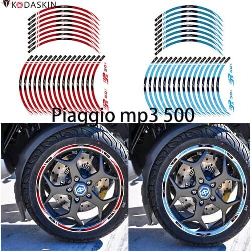 Kodaskin Wheel Rim Stickers Tries Wheel Decals Stickers Motorcycles Accessories for Piaggio mp3 500