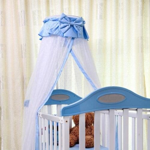 2017 New Arrival Luxury Baby Floor Lift Palace Mosquito Nets With Stents Hung Dome Mosquito Net Clip type Crib Mosquito Netting