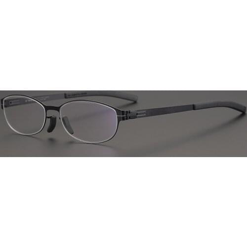 Non-Screw Thin Leg Small Face Female Artistic Student Super Light Retro round Frame Myopia Glasses Frame