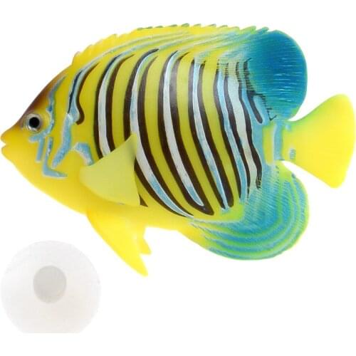 Saim 2pcs Aquarium Plastic Fish Simulation Fishes Jellyfish Fish Tank Ornaments Floating Fake Fishes Landscaping Aquarium Decor