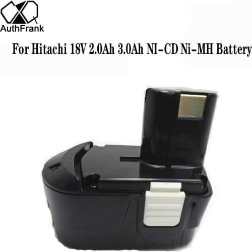 Power tool replacement battery 2.0Ah 3.0Ah 18V NI-CD NI-MH for Hitachi Drill EB1820 EB1812 EB1814 BCC1815 EB1830H EB1833X EB18B