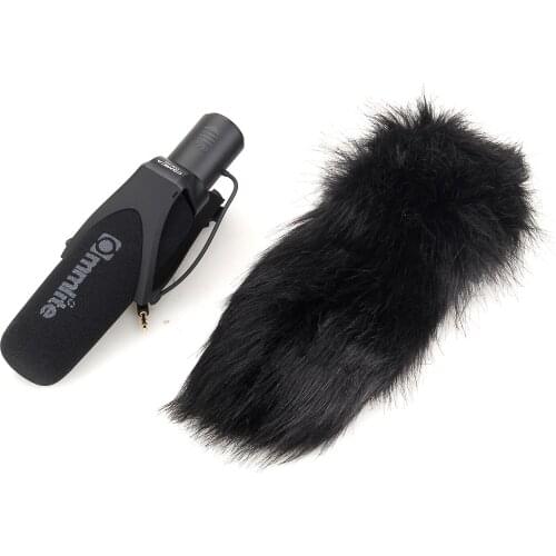 Commlite CoMica Electrit Super-Cardioid Directional Condenser Shotgun Video Microphone for Video Interview with Camera Camcorder