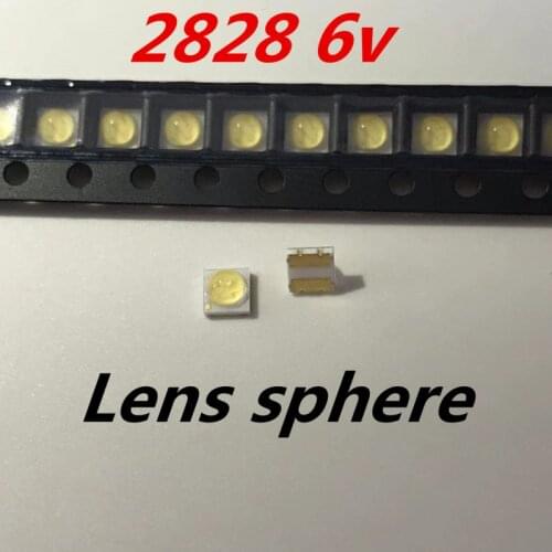 50PCS For Sharp LED Backlight High Power LED 0.8W 2828 6V Cool white 43LM GM2CC3ZH2EEM TV Application