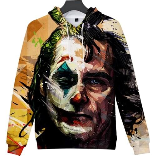 New Movie joker Men/Women Hoodies Fashion Casual Hooded Sweatshirt Spring Autumn Male Trend Harajuku Streetwear Pullover