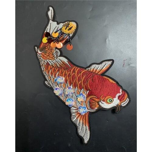 Fine Mustard Fish Denim T-shirt Patch Clothing Accessories Clothes Decoration New DIY Hand Embroidery Need Stitches