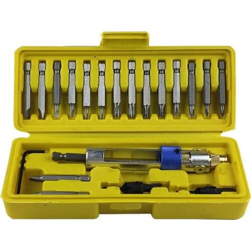 High-speed steel drill bit, bit converter, wind-batch dual-use screwdriver, 20-piece set