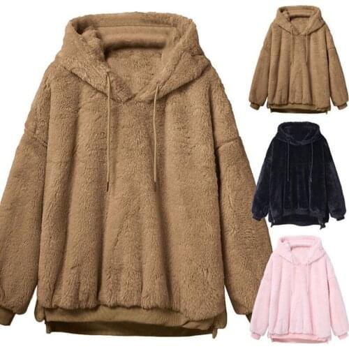 Plush Sweatshirt Khaki Hoodie Open Side Zip Women Poleron 2021 Cute Pink Harajuku 2xl Oversized Hoodies Plain Black Hoodie Solid