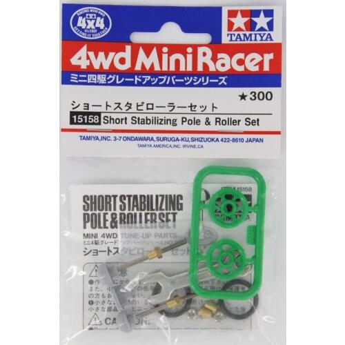 1 Bag Short Stabilizing Pole & Roller Set 15158 Spare Parts For Tamiya Mini 4WD Car Model