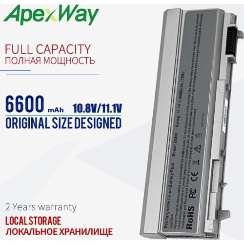 11.1V 6600mAh 9 cells Battery For Dell Latitude E6400 E6410 E6500 E6510 M2400 M4400 M4500 E8400 1M215 C719R W0X4F PT434