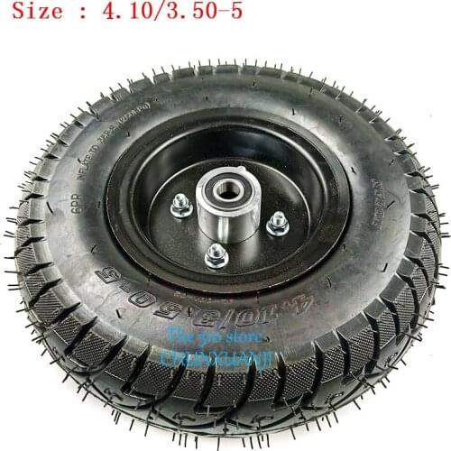 4.10/3.50-5 wheel tire 4.10/3.50 inner outer tyre + rim for 3wheel scooter,electric bicycle,electric scooter,Warehouse cart