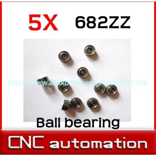 5pcs thin wall deep groove ball bearing 682ZZ 2*5*2.3 mm radial shaft