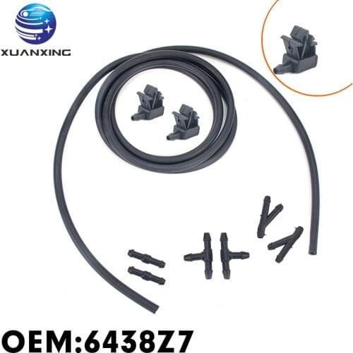 6438Z7 Pair Windscreen Washer Jet Nozzle For Citroen Berlingo Peugeot Partner B9