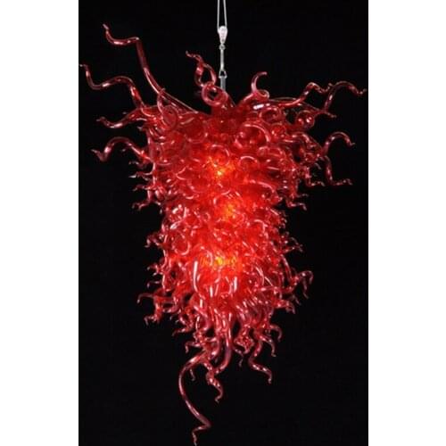 Abstract Outdoor Blown Murano Glass Chandeliers European Style Hand Blown Glass Modern LED Chandeliers