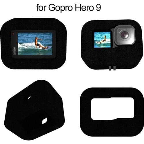 For GoPro Hero 9 Action Sports Camera Windshield Windslayer Wind Foam Cover Sponge Noise Reduction Windproof Case Accessories