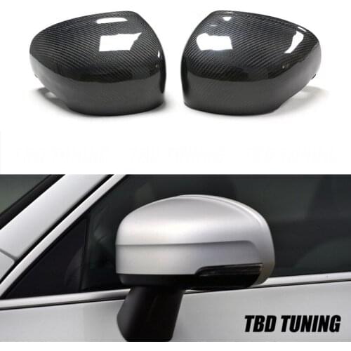 For Volvo XC60 2018 2019 2020 2021 Real Carbon Fiber Rear View Mirror Cover New XC60 Replacement Style Side Wing Mirror Caps
