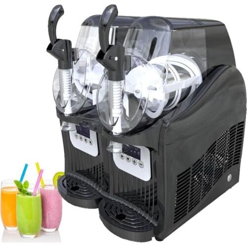 Double Tank Slush Machine Snow Melting Machine Commercial Smoothies Granita Machine Cold Drink Machine
