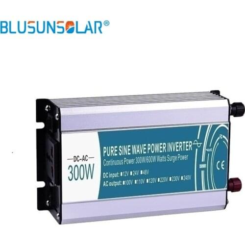DC/AC 300W 12v/24v/48v pure input sine wave power inverter to110v 220v 230v 50/60hz inverter