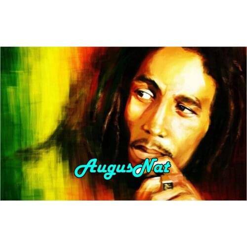 Bob marley diamond painting full round daimond embroidery singer star diamant mosaic oil painting by numbers canvas painting big