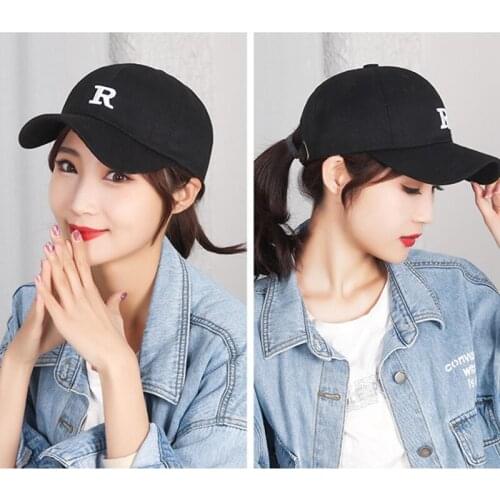 2021 Spring Baseball Cap For Women Men Summer Casual Visor Hats Adjustable Cap Letters R Embroidered Outdoor Sports Hat Unisex