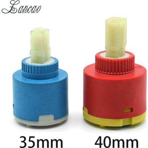 35mm/40mm Ceramic Disc Cartridge Inner Blue Faucet Valve Water Mixer Tap For Faucet Replace Part Ceramic Disc Cartridge