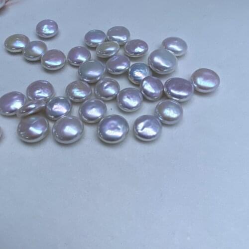 MADALENA SARARA Wholesale Genuine Pearl AAA Grade Freshwater Pearl Button Shape Natural Color Brightness Luxury For Diy Jewelry