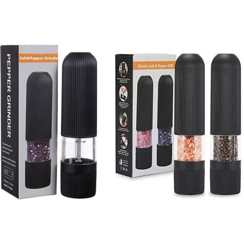 Electric Salt And Pepper Grinder, One Handed Operation Pepper And Salt Mill,Battery Powered Grinding Pepper