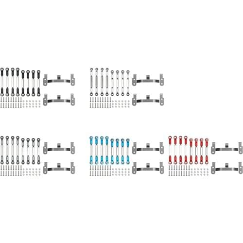 Upgrade Metal Pull Link Rod Base Bracket WPL B1 B14 B24 C14 C24 1/16