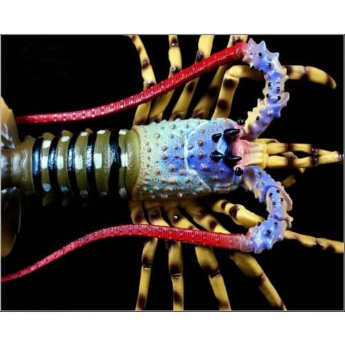 Marine animal ornaments toy Lobster Simulation Model Toy Static Plastic Solid Marine Animal Ornaments Children Birthday