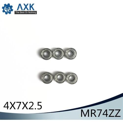MR74ZZ ABEC-1 (500PCS) 4X7X2.5mm Miniature Ball Bearings WML4007ZZ L-740ZZ