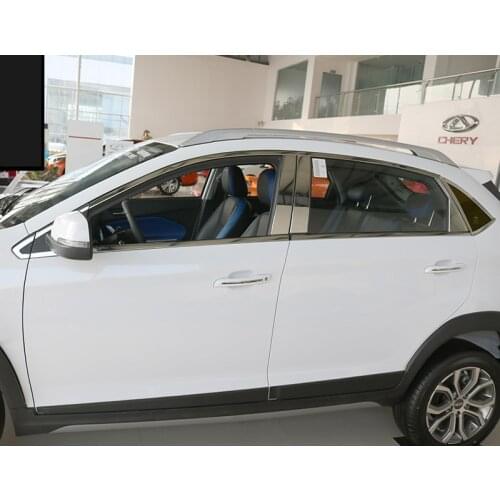 Stainless steel car window trims decoration for tiggo 2 tiggo 3x 2016 2017 2018 2019 3 orders