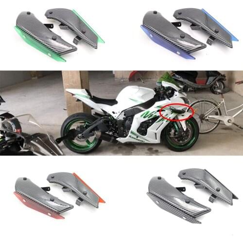 Front Aerodynamic Winglets ABSWindshield Fairing Wing For kawasaki Ninja ZX-10R zx10r 10r 2016 2017 2018 2019 16 17 18 19