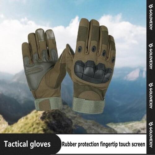 Army Combat Camouflage Waterproof Gloves Men Full Finger Tactical Gloves SWAT Soldiers Paintball Airsoft Shoot Military Gloves