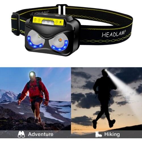 Portable Headlight Flashlight Mini LED Light Waterproof Outdoor Lamp Headlight Rechargeable Headlamp Head Lighting