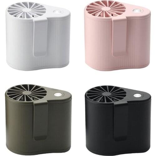 USB Portable Fan Hands Free Waist Fan Hanging Rechargeable Mini Sports Fan 3-speed Adjustable Home Office