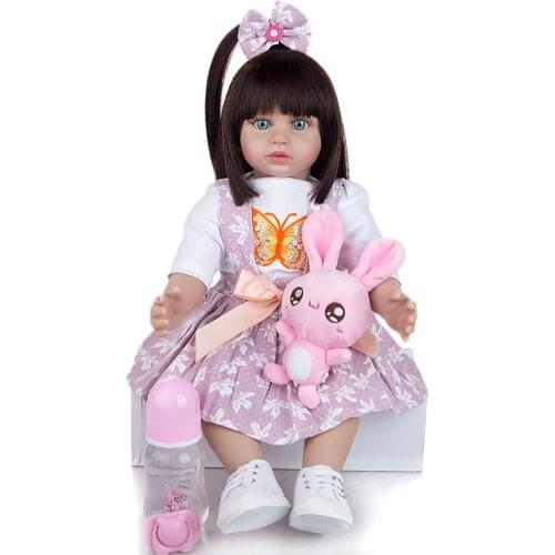Bebes Realistic Reborn Baby Dolls Cotton Body Silicone Limbs Princess Girl Doll Baby Toy For Toddler Kids Birthday Xmas Gifts