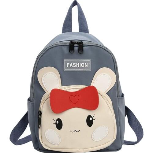 Cute Kids Bag Cartoon Bow Children School Backpacks Canvas Boys Girls Kindergarten School Bags Animal Bunny Toddler Backpacks
