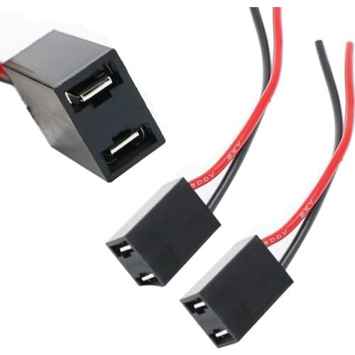 YSY 100x H7 male to female HID Bi-xenon fog headlight connector cable H7 hid xenon headlight socket Adapter wire harness