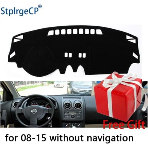 For Nissan Qashqai Rogue J10 2006-2013 dashboard mat Protective pad Shade Cushion Pad interior sticker car styling accessories