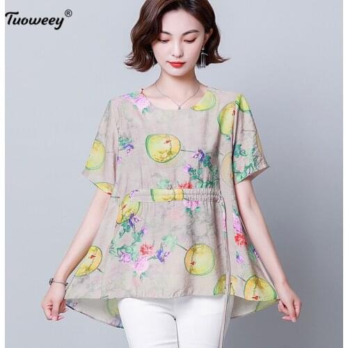 2021 Summer Korean Style 4XL Vintage Chiffon Blouse Women Black Blusas Mujer De Moda Plus Size Tunic Tops Aesthetic Long Shirts