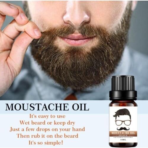 10ml Moisturizing Men Beard Oil for Styling Beeswax Smoothing Gentlemen Beard Care Conditioner 100% Natural TXTB1