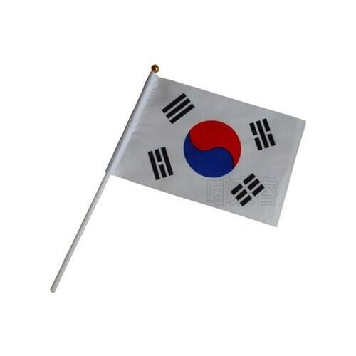 14 * 21 cm The Republic of Korea hand signal waving flag small banner flags