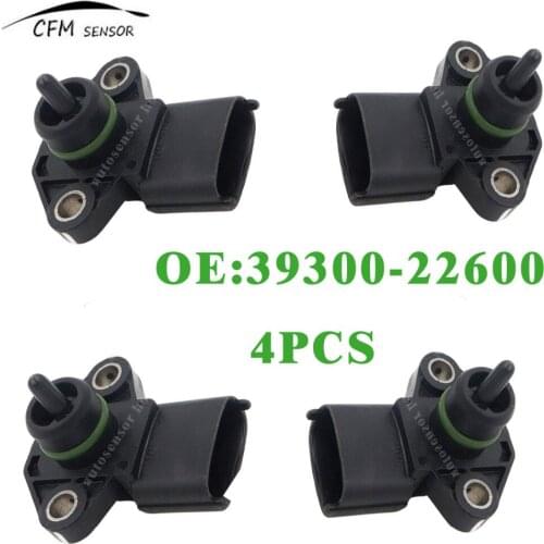 4pcs New 39300-22600 Manifold Absolute MAP Pressure Sensor For Hyundai Kia 2.0L 1.6L 39300-84400