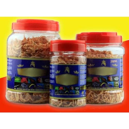Aquarium Tropical Fish Foods Freeze Dried Shrimp Healthy Cichlid Turtle Feeding