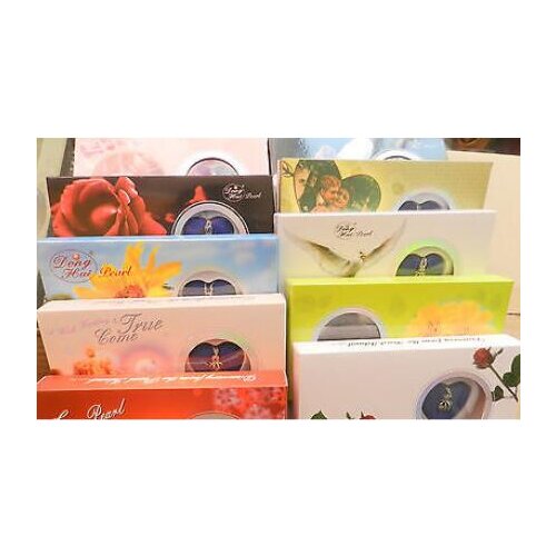 Free shipping Shipping>>new hot 6 Set Love Wish Pearl Necklace Set Oyster Dr op Pendant