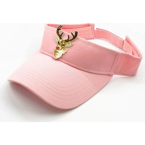 The Deer animals embroidery Visors Baseball Cap Adjustable Snapback cap for men and women 245