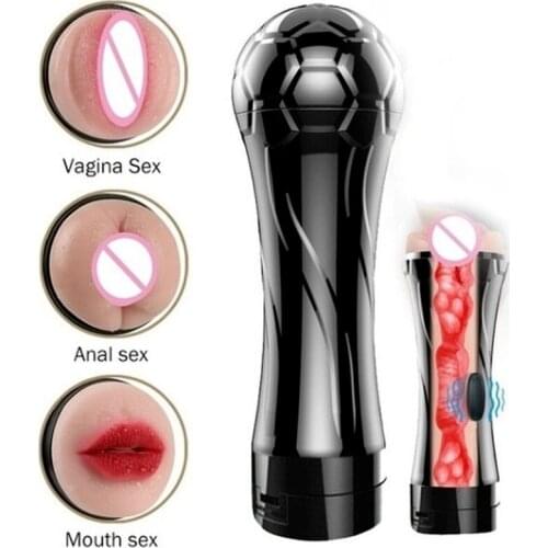Glans Sucking Erotic Toys for Men Cup Artificial Vagina Real Pussy Sex Toys Machine Penis Enlargement fleshlight