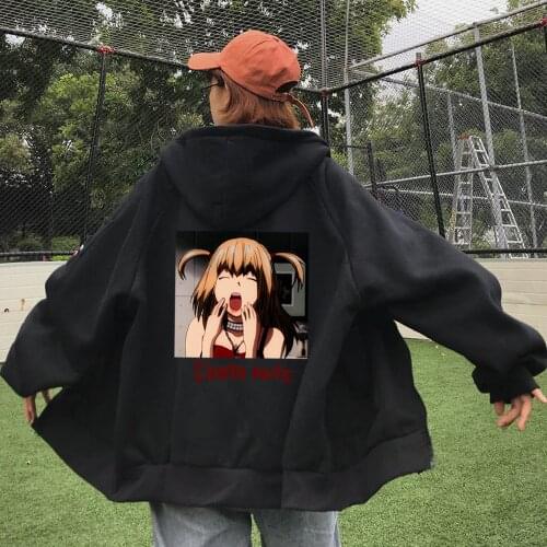 Harajuku Cool DEATH NOTE Sweatshirt Hoodie Anime Misa Amane Print Clothes Autumn Winter Spring Casual Men Women Hoodie Coat Top