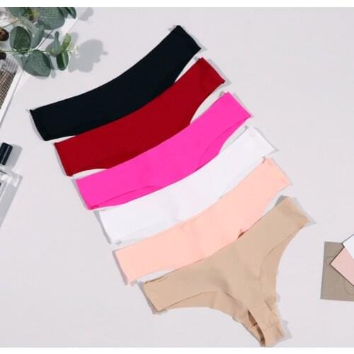Hot Silk Sexy Women Thongs G String Seamless Panties Low-Rise Ladies T-back Comfortable Lingerie for Female Underwear